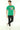 Önü Baskılı Erkek T-shirt - Yeşil
