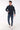 Kapüşonlu Şardonlu 3 İplik Erkek Sweatshirt - Açık Lacivert Gök Mavi