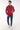 Kapüşonlu Şardonlu 3 İplik Erkek Sweatshirt - Bordo