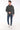 Kapüşonlu Şardonlu 3 İplik Erkek Sweatshirt - Koyu Antramelanj