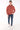 Kapüşonlu Şardonlu 3 İplik Erkek Sweatshirt - Kiremit