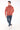 Kapüşonlu Şardonlu 3 İplik Erkek Sweatshirt - Kiremit