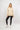 Kapüşonlu Şardonsuz 3 İplik Kadın Sweatshirt - Bej