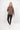 Kapüşonlu Şardonsuz 3 İplik Kadın Sweatshirt - Kahverengi